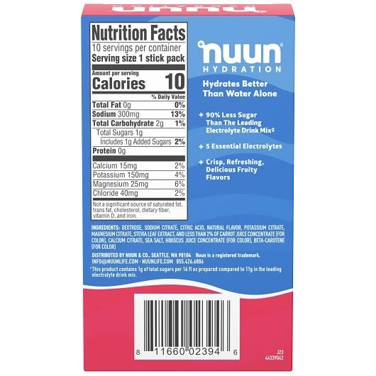 NUUN Sport Powder Strawberry Kiwi